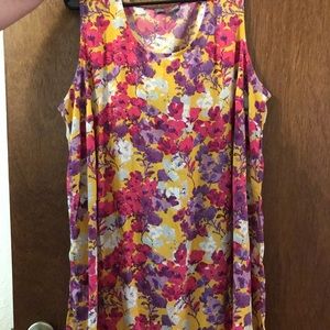 Jessica London 24W Sleeveless Top Floral Print